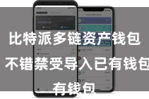 比特派多链资产钱包 不错禁受导入已有钱包