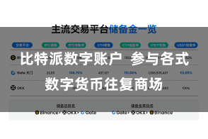 比特派数字账户  参与各式数字货币往复商场