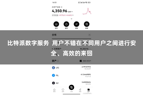 比特派数字服务  用户不错在不同用户之间进行安全、高效的来回