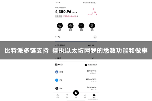 比特派多链支持  撑执以太坊网罗的悉数功能和做事